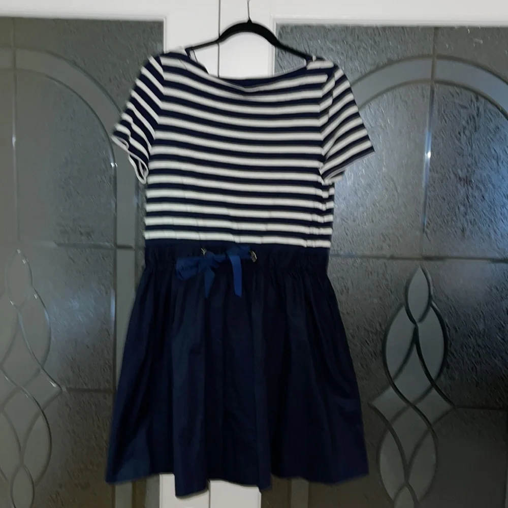 kate spade Black and White Striped Mini Dress